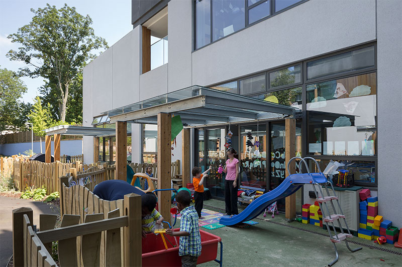 Children participating in outdoor learning and play activities within a safe and inclusive school environment.