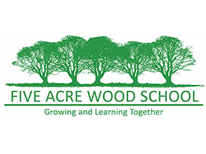 Five Acre Wood School logo featuring a row of trees symbolising growth, learning and educational development