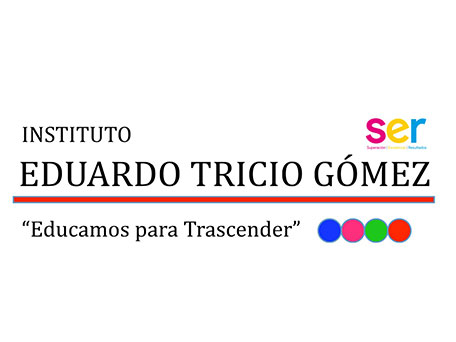 Instituto Eduardo Tricio Gómez logo featuring the tagline “Educamos para Trascender” and SER educational branding.