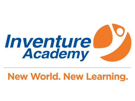 Inventure Academy logo with the tagline 'New World. New Learning.