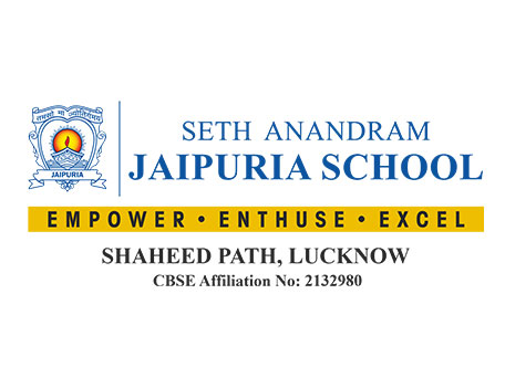 Seth Anandram Jaipuria School logo representing academic excellence, student empowerment, innovation and holistic education in Lucknow
