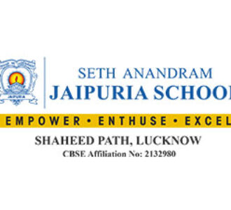 Seth Anandram Jaipuria School logo representing academic excellence, student empowerment, innovation and holistic education in Lucknow