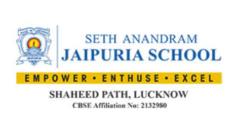Seth Anandram Jaipuria School logo representing academic excellence, student empowerment, innovation and holistic education in Lucknow