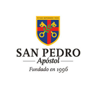 San Pedro Apóstol School logo representing academic excellence, values-based education, and student development since 1996.