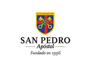 San Pedro Apóstol School logo representing academic excellence, values-based education, and student development since 1996.