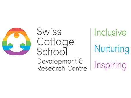 Official logo of Swiss Cottage School Development & Research Centre featuring the values Inclusive, Nurturing, and Inspiring.