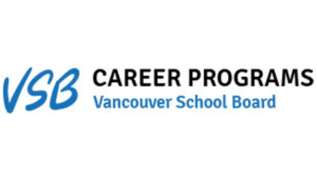 VSB Career Programs logo for Vancouver School Board featuring blue and black text
