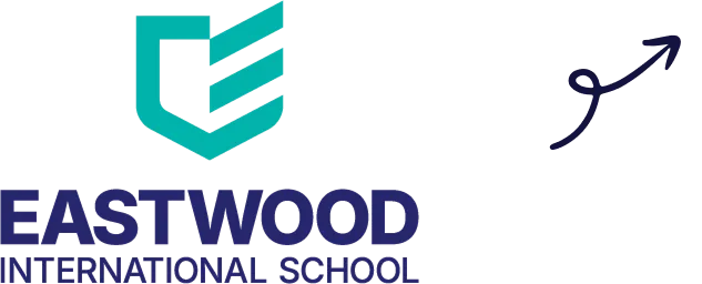 Eastwood International School logo with upward growth arrow